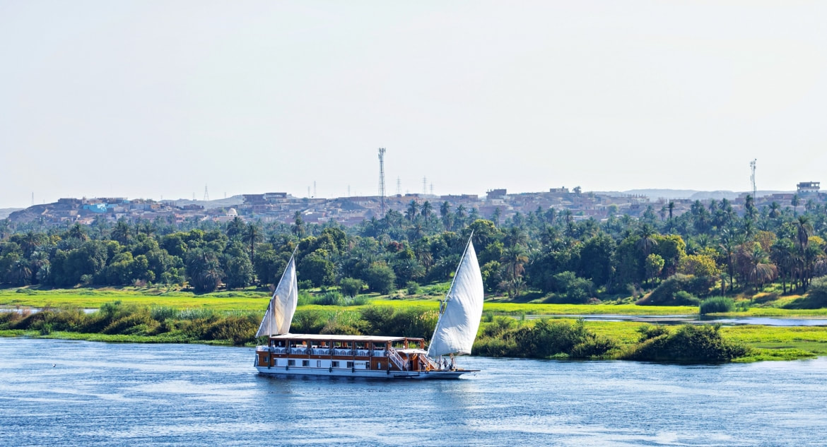 Segelyacht Dahabeya Amoura auf dem Nil
